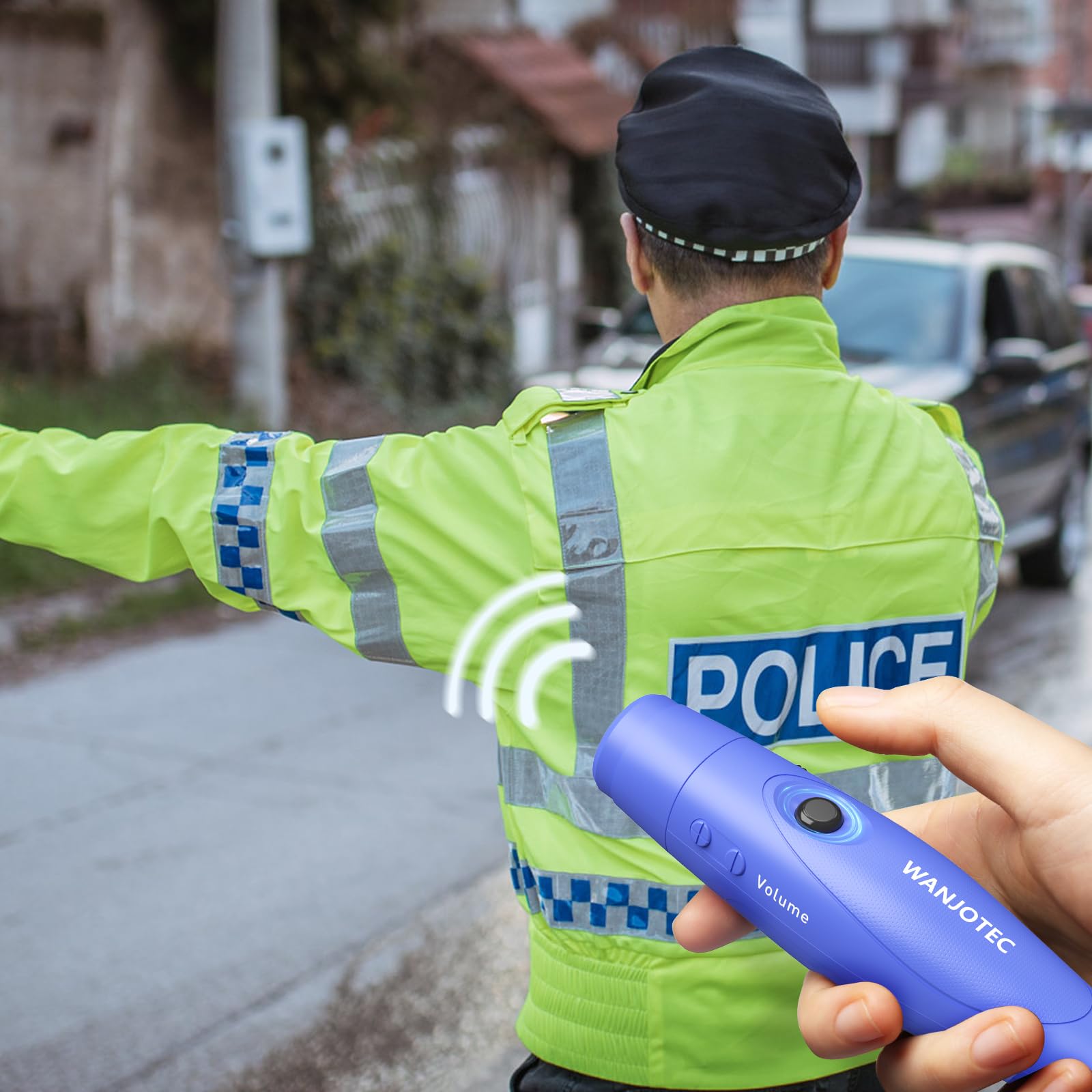 Fischietto elettronico per insegnante e allenatore, 3 toni, regolabile, 130 dB, ad alto volume, fischietti elettrici di emergenza per arbitro, fischietti sportivi all'aperto con cordino