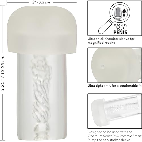 Miniatura 2 de CalExotics, Optimum Series - Funda de repuesto para bomba inteligente automática de silicona para masturbación masculina, juguete sexual para
