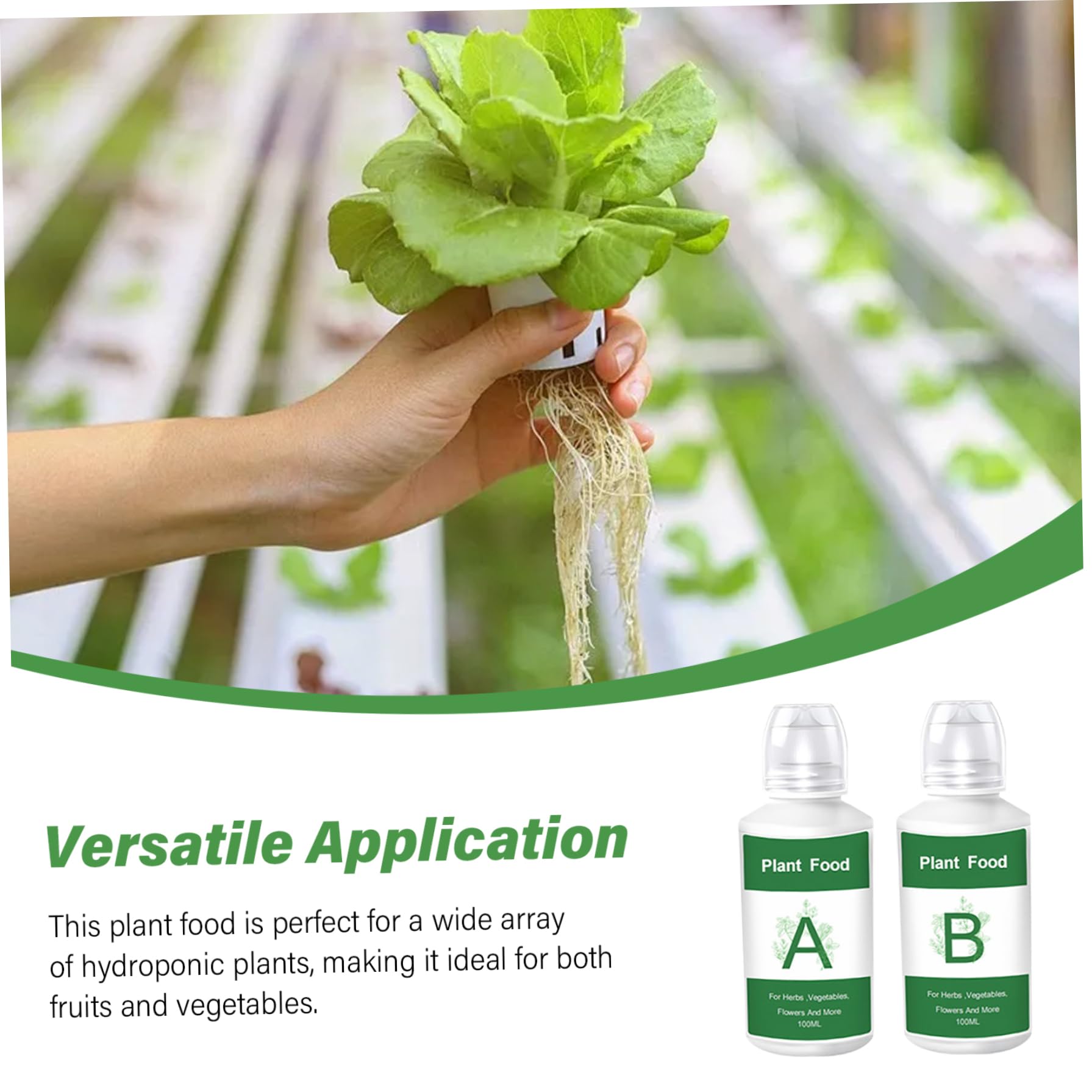 6 pièces d'engrais liquide pour plantes hydroponiques A et B pour légumes, fruits, jardin intérieur, système de culture hydroponique et plantation agricole