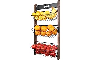 J JACKCUBE DESIGN Wall Mount Fruit Basket