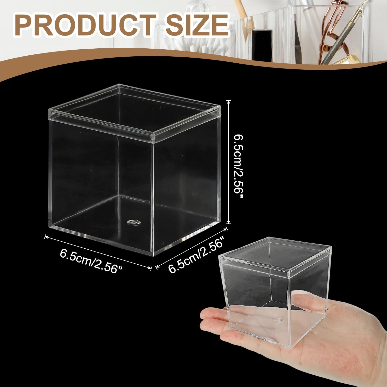 YELARXI Acrylic Box with Lid - Image 2