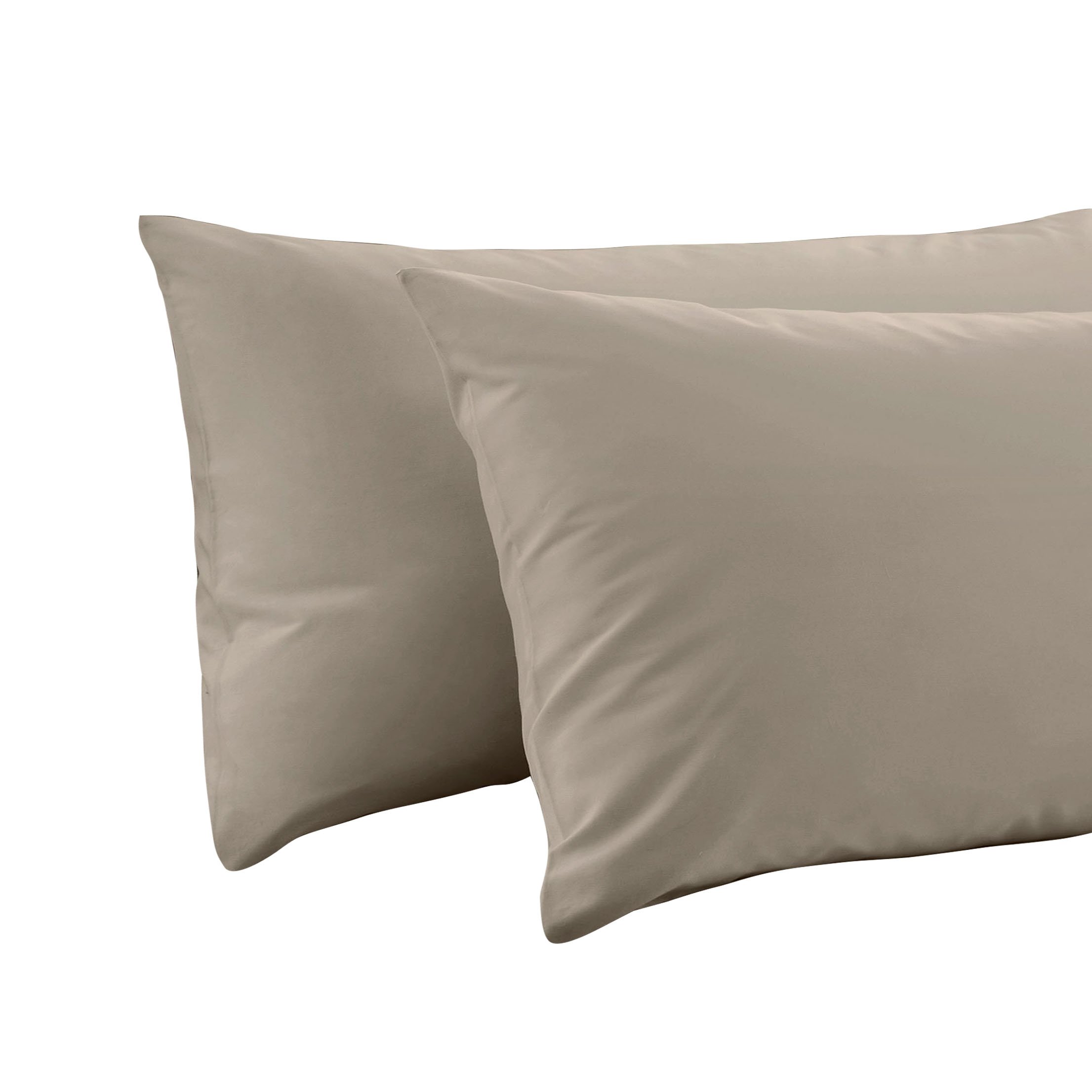 Ar Stone T-300 Egyptian Cotton Sateen Pair Of Housewife Pillow Cases (Stone)