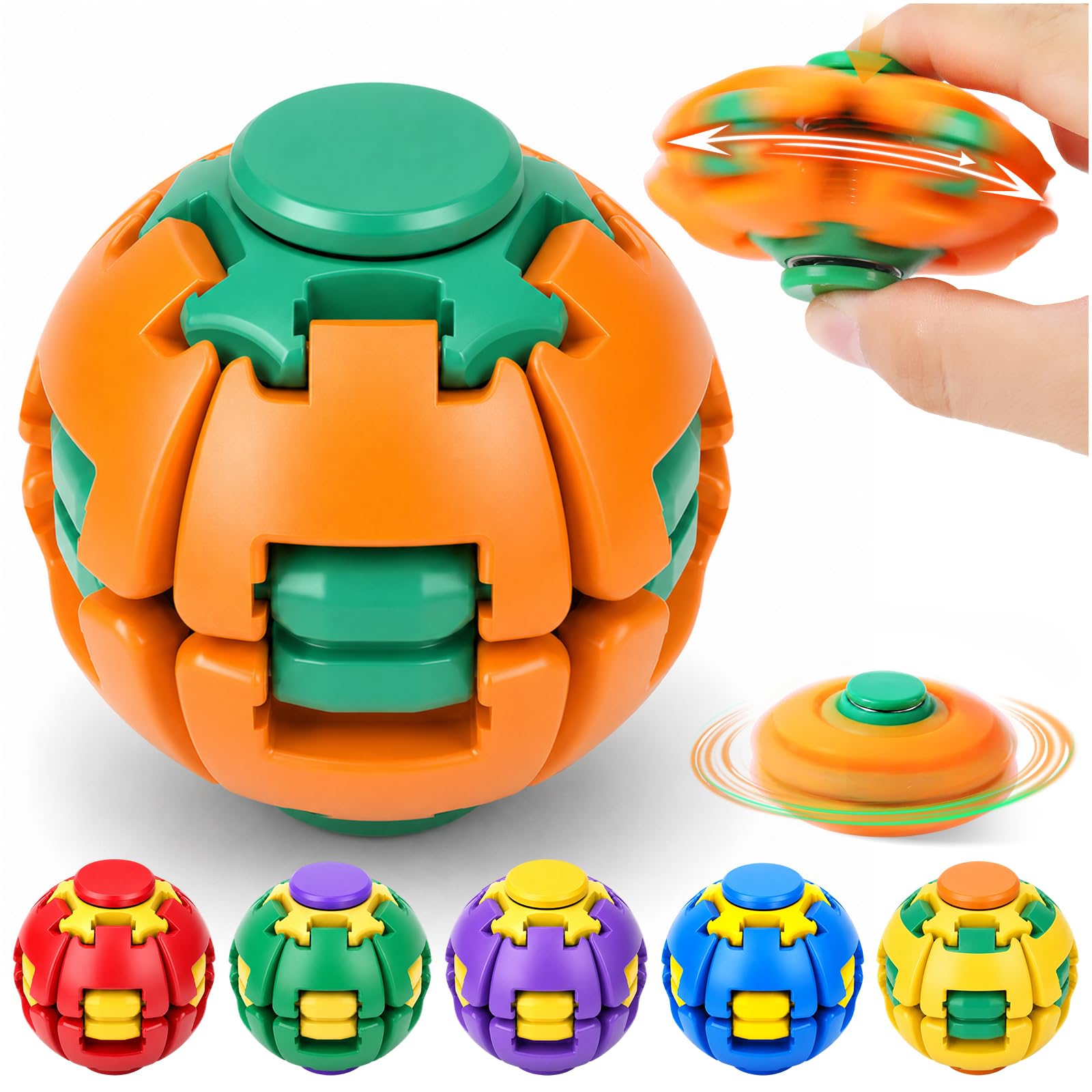 Press To Spin Helix Core Fidget Spinner Ball, Sensory Fidget Toys
