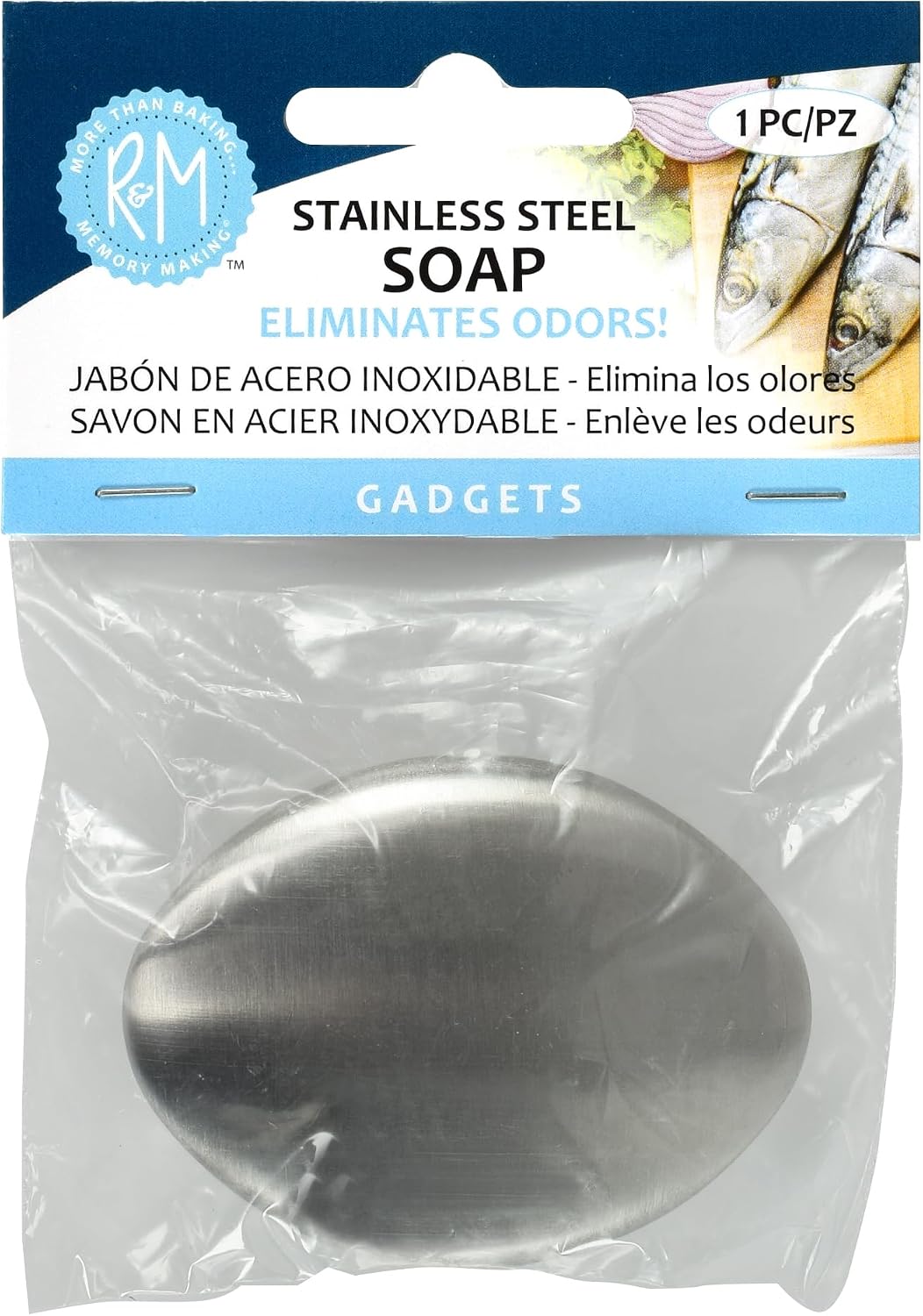R&M Stainless Steel Soap Bar Odor Eliminating Magic for Your Hands