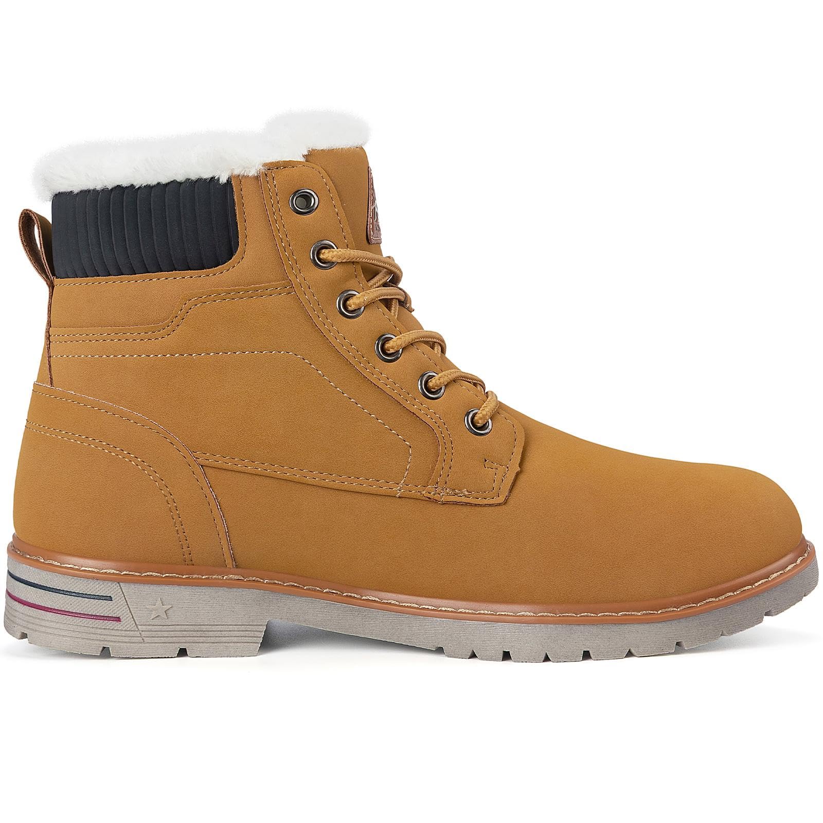 Mishansha Scarpe Uomo Stivaletti da Trekking Eleganti Scarpe da Ginnastica Stivali da Escursionismo Invernali Impermeabile Outdoor