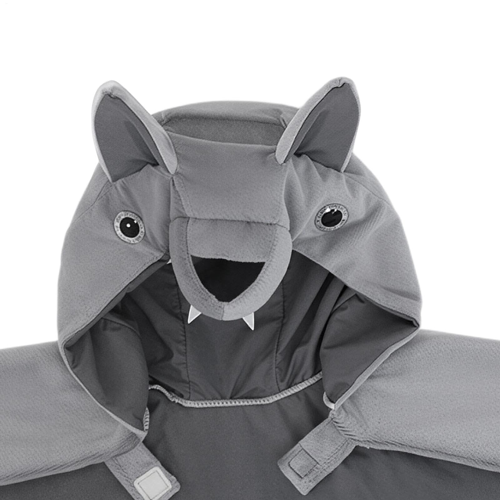 Bambini con cappuccio animale asciugamano a forma di lupo inverno coperta