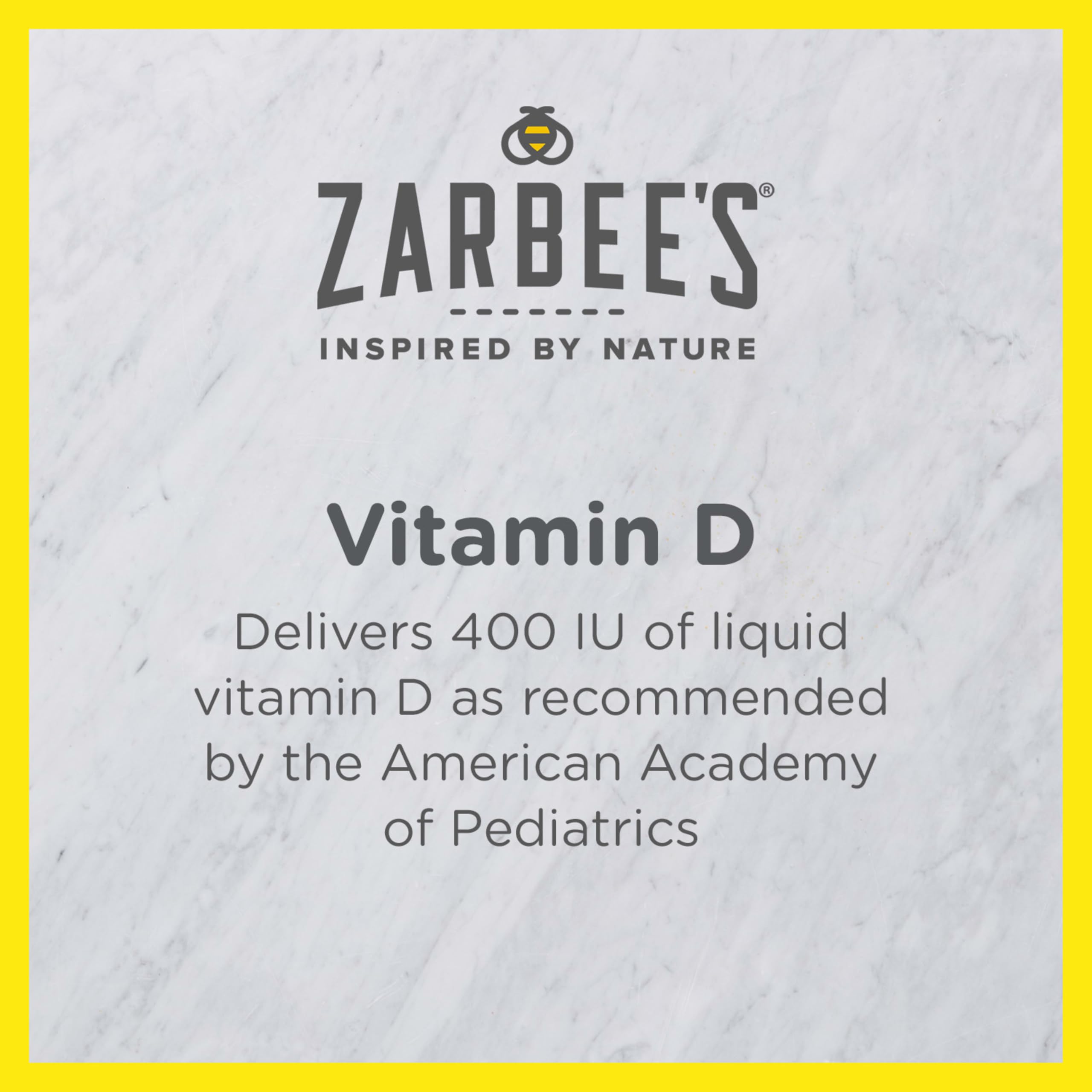 Zarbee's Baby Vitamin D Drops, 400 IU per Drop, with Dropper, 0.47 fl oz — Amazon image 2