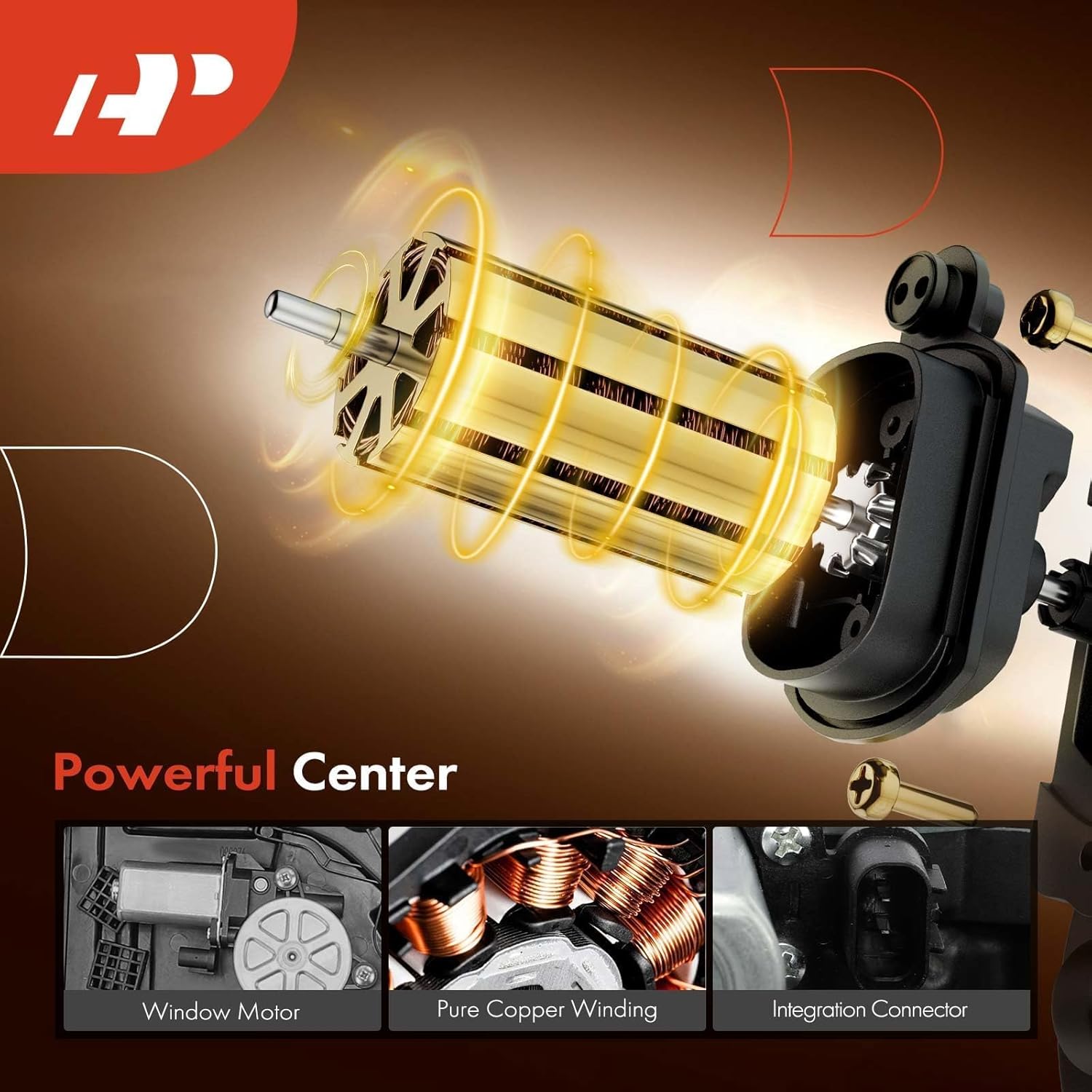 A-Premium Front Right Passenger Side Electric Power Window Regulator with 2-Pin Connector Motor Compatible with Kia Optima 2016 2017 2018 2019 2020, Not 4-Pin or 6-Pin Connector