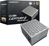 MONTECH Century II - Alimentatore ATX di fascia alta da 850 W - 80 Plus Gold & Cybenetics Platinum - Completamente modulare - ATX 3.1 e PCIe 5.1 pronto con cavo da 12 V-2 x 6-10 anni di garanzia - 1