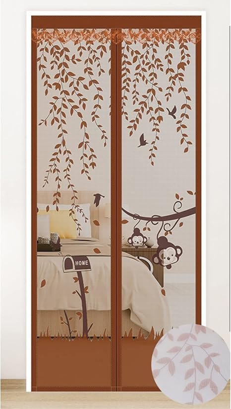 Amazon 網戸 カラー 玄関カーテン おしゃれ 花柄 華やか ベランダ用 マグネット式 自動で閉まる 涼しい夏 省エネ対策 防虫バッチリ 蚊帳 カーテン 簡単取り付け 95 0cm オールシーズン適用 ドア 玄関 子供部屋 屋内でも のれん オンライン通販