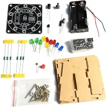 The attractive Diyer Electronics kit assembles your own LED wheels for electronics fun and education