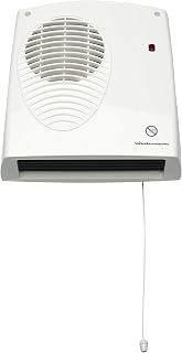 Winterwarm WWDF20E 2KW Downflow heater IP22 rated, pull cord, 30 minute run time, automatic shut-off, over heat protection - white