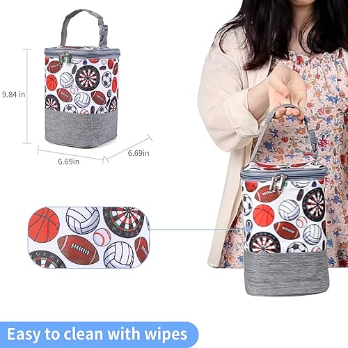 Miniatura 4 de GOGOSO Bolsa para biberones con enfriador de bolsa de hielo, bolsa aislada para mamá que trabaja, enfriador de leche materna para hasta 4 botellas