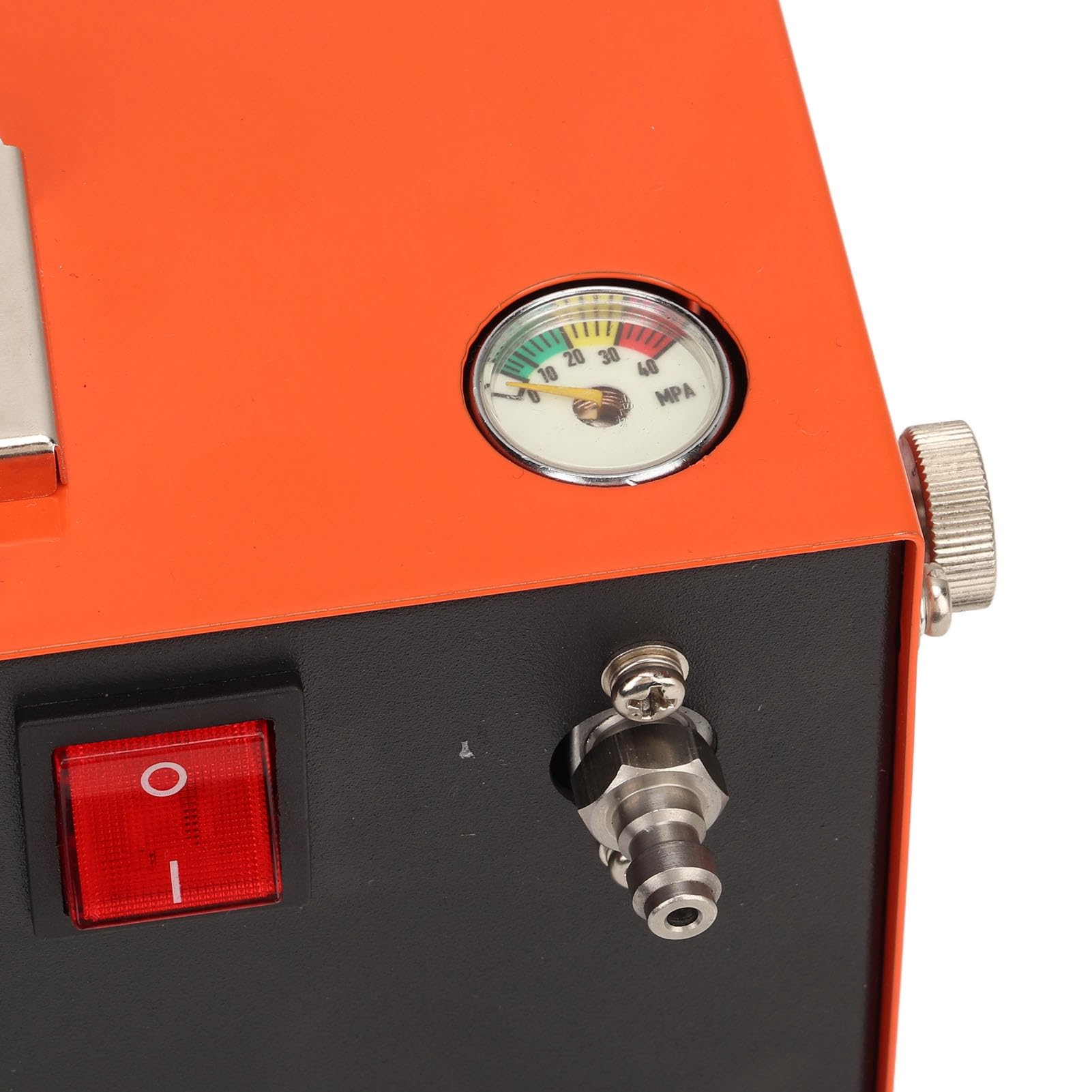 Sprężarka Powietrza PCP, Przenośny Wysokociśnieniowa Pompa Kompresorowa PCP z Wbudowanym Zasilaczem, Auto Stop, 4500 Psi 30 MPa, 300W, Bez Oleju/wody Zasilany Przez Samochód 12V DC