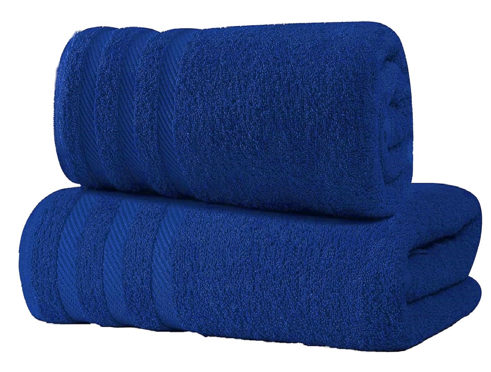 Towelbay Blue 2X Large Bath Sheets Towel 100% Egyptian Cotton Bathroom Jumbo Towels Super Soft -500Gsm Fast Absorbent Quick Dry Big Towels (Blue)