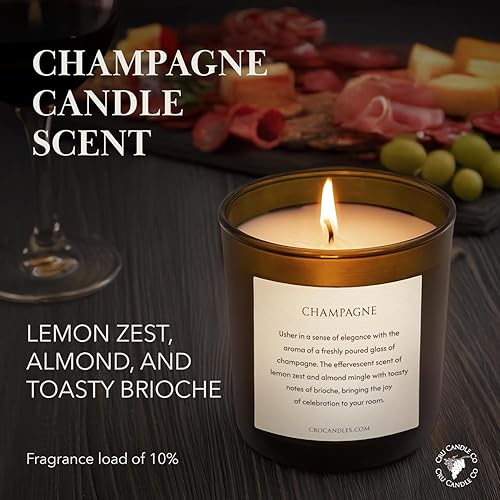 Miniatura 9 de Cru Candle Co Vela de cera de soja inspirada en el vino (chardonnay tostado)