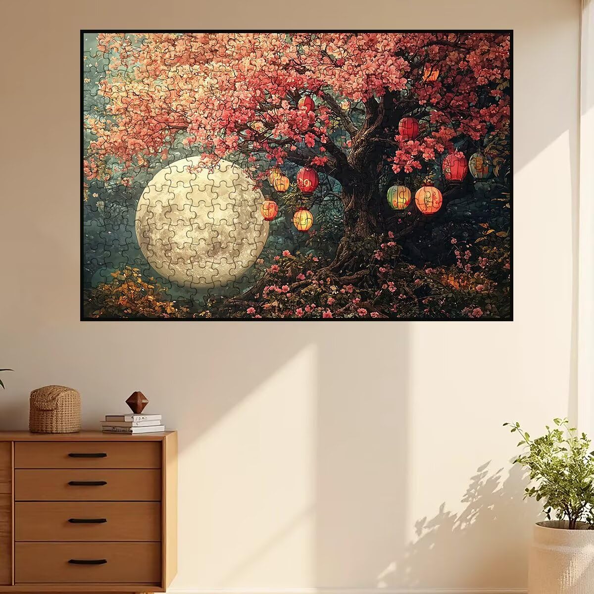 Puzzle 3000 sztuk kwiat, drewniane puzzle księżyc, klasyczne wyzwanie puzzle dla całej rodziny, zabawki puzzle litery na plecach, oryginalne prezenty dla mężczyzn dekoracja -2135