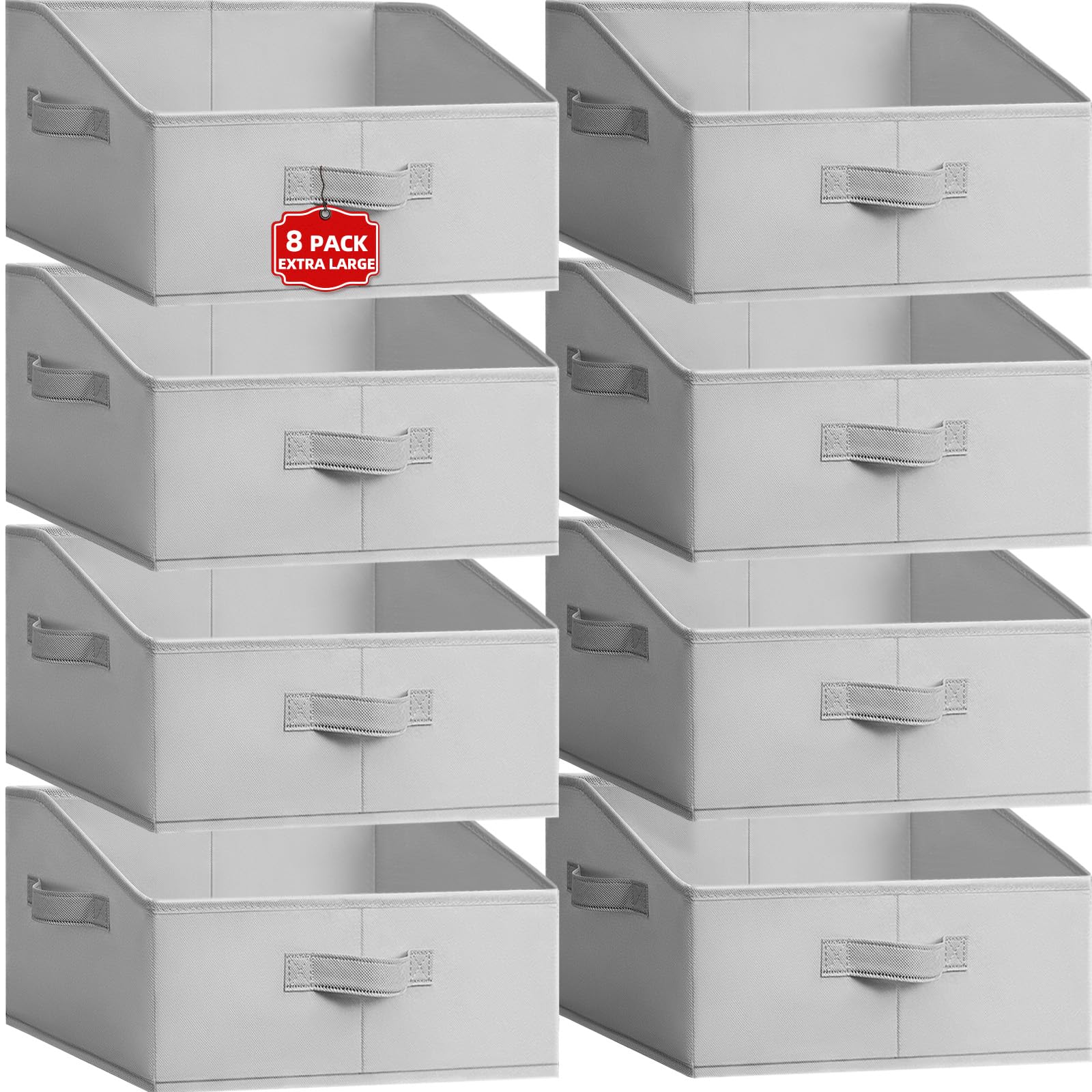 Bacs de rangement extra larges robustes pour optimiser les placards - 8