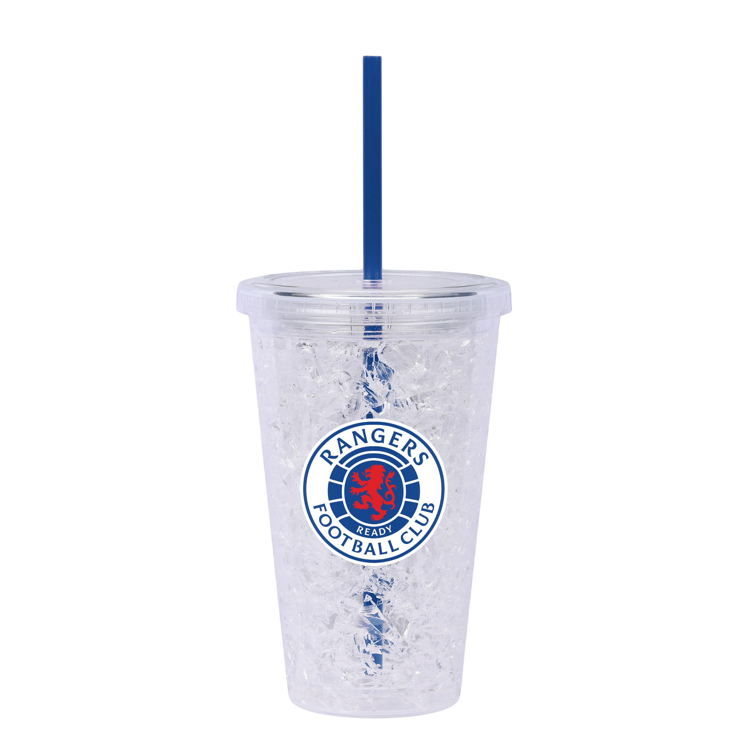 FOCO Officially Licensed Rangers FC 450 mL Freezer Tumbler With Straw