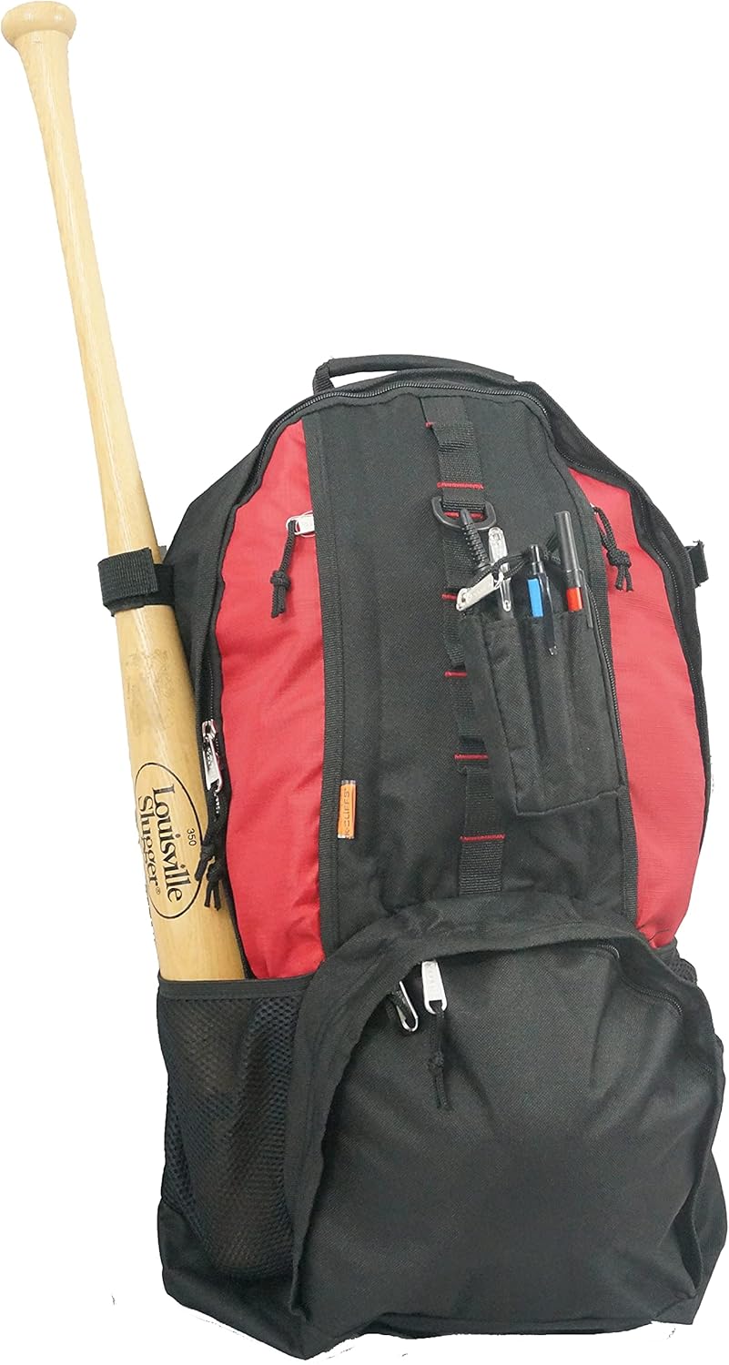 K-Cliffs Baseball Backpack with Basketball Football Soccer Ball Storage Shoe Helmet Compartment