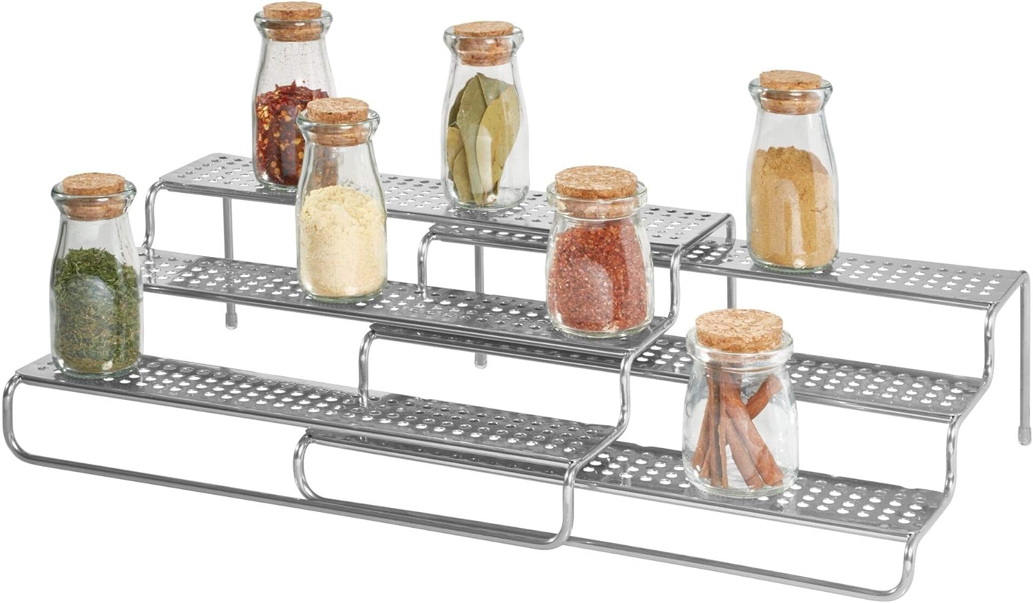 iDesign Classico Expandable Kitchen Spice Rack for Kitchen Pantry