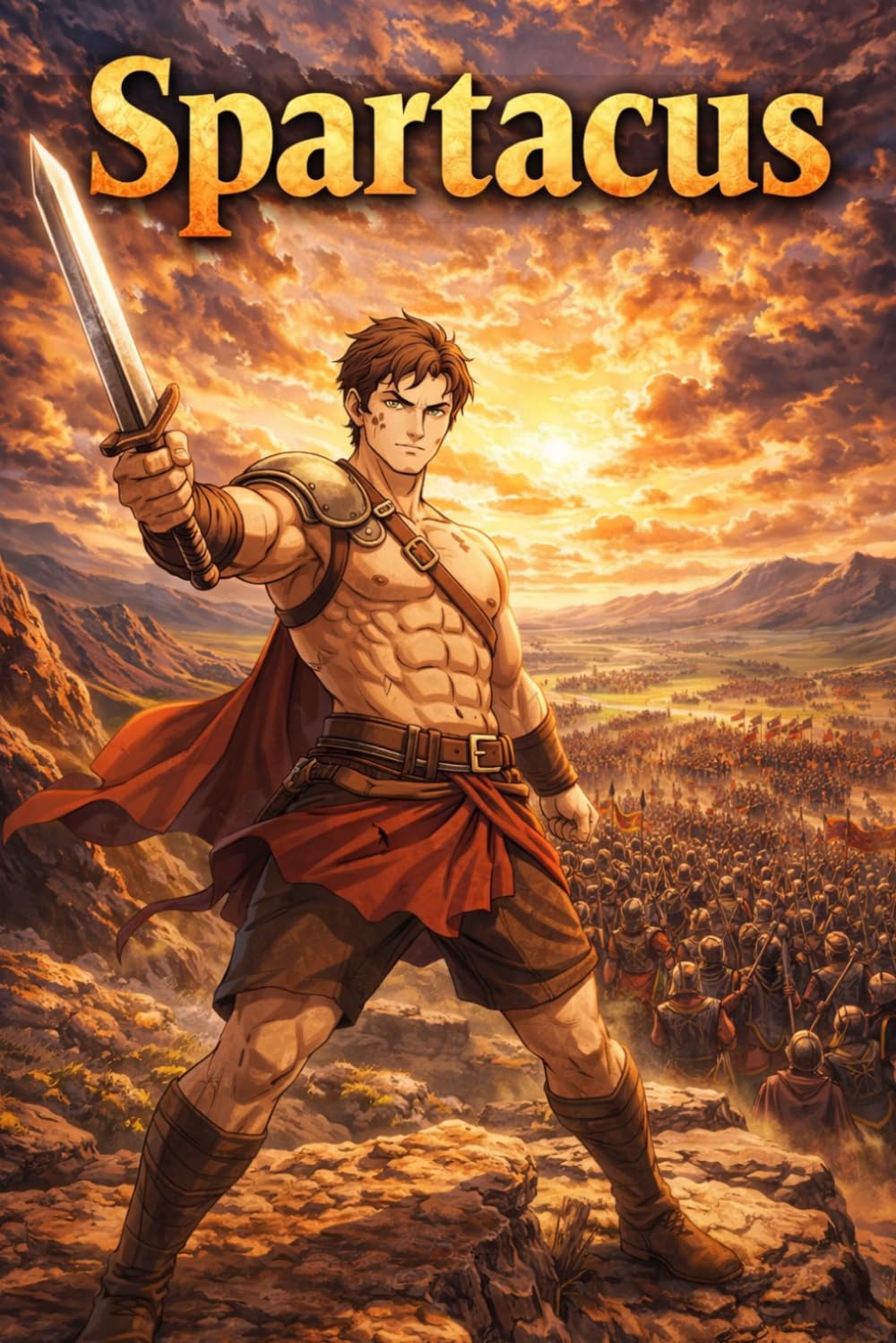 Spartacus: Legendary Gladiator Rebel Freedom Courage Roman Empire Story Biography (Icons of History Manga)