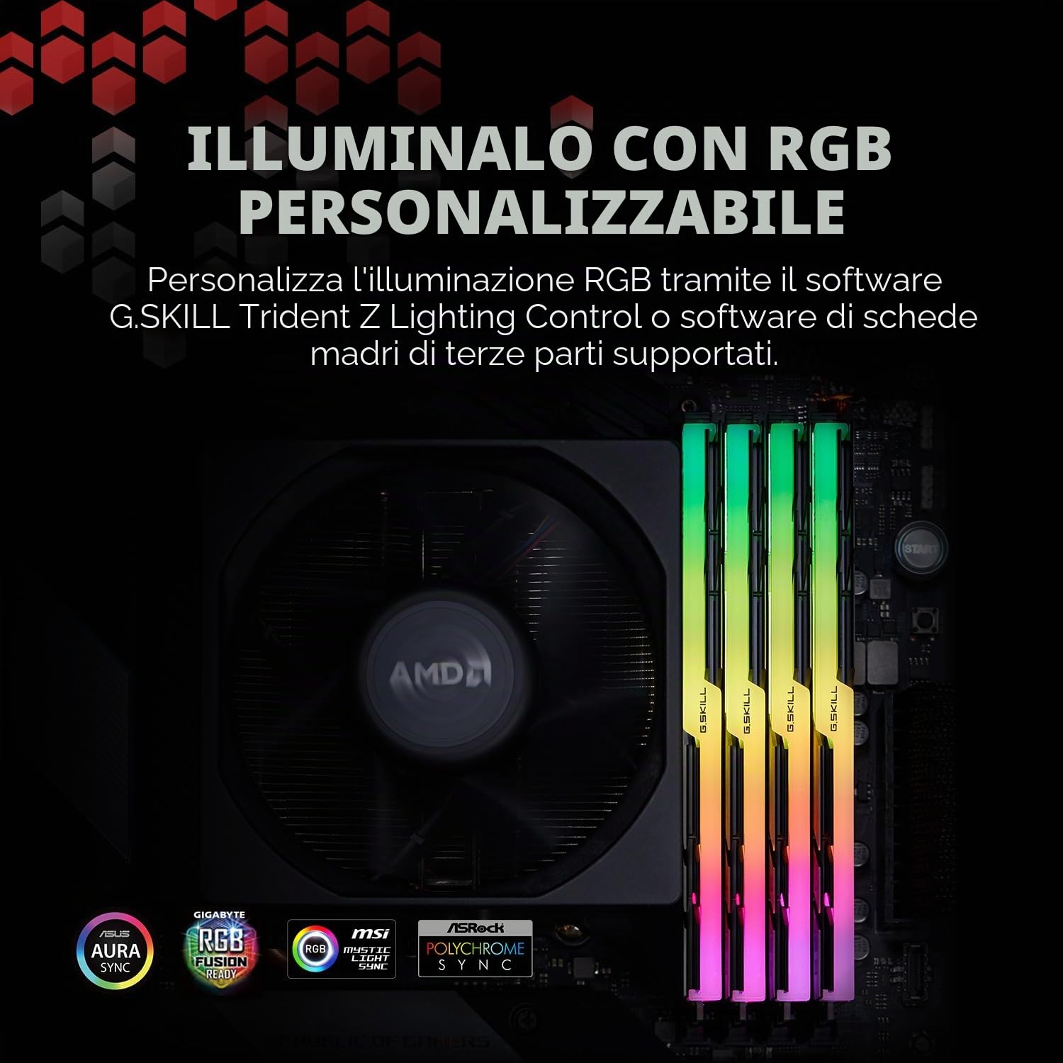 G.SKILL 32 GB Trident Z Neo RGB DDR4 4000MHz PC4-32000 CL18 Dual Channel Kit (2X 16GB)