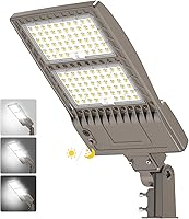 Vista 8 de Luz LED de Poste para Estacionamiento de 480V 320W con Montaje de Ajuste Deslizante, Luces LED Tipo Caja UL DLC Certificadas 44800LM 5000K Luces