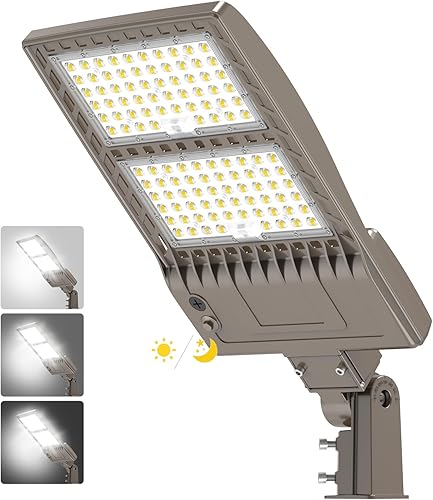 Miniatura 8 de Luz LED de Poste para Estacionamiento de 480V 320W con Montaje de Ajuste Deslizante, Luces LED Tipo Caja UL DLC Certificadas 44800LM 5000K Luces