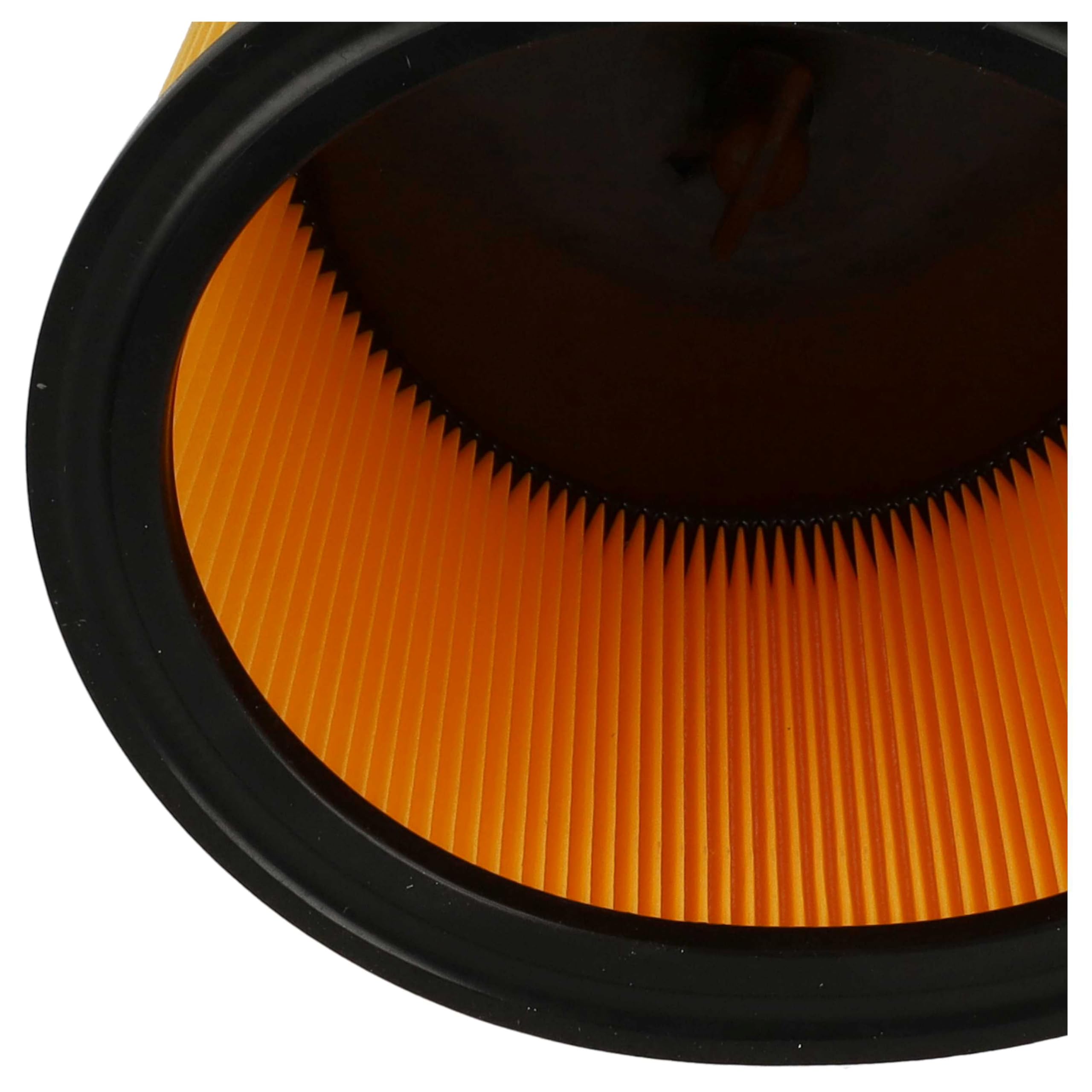 vhbw 8x Faltenfilter kompatibel mit Aqua Vac NTP 30 Jardin Staubsauger | Patronenfilter Gelb Schwarz
