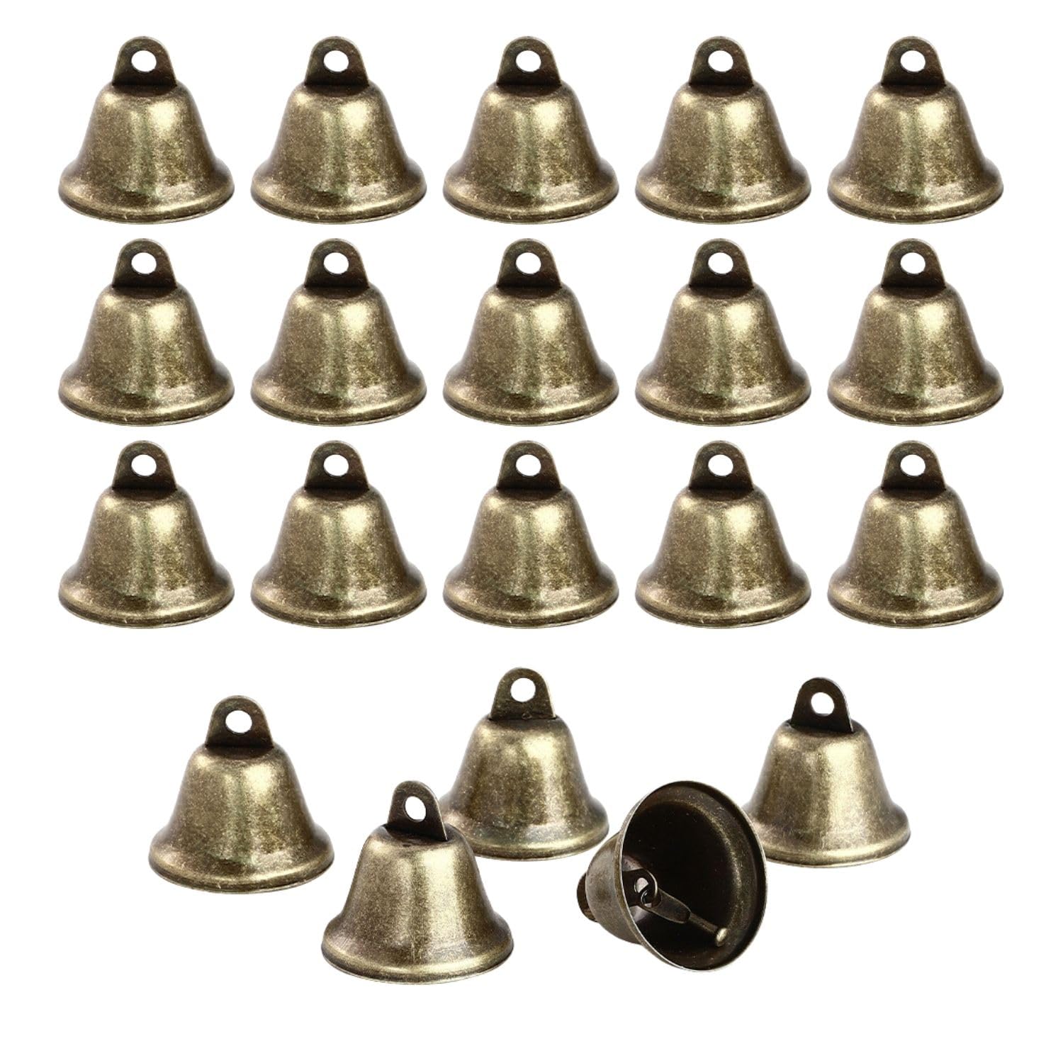 20 Pièces Clochettes pour Bricolage, Cloches Vintage en Métal pour Noël, Décoration Maison, Carillons, Mariages et Dressage de Chiens