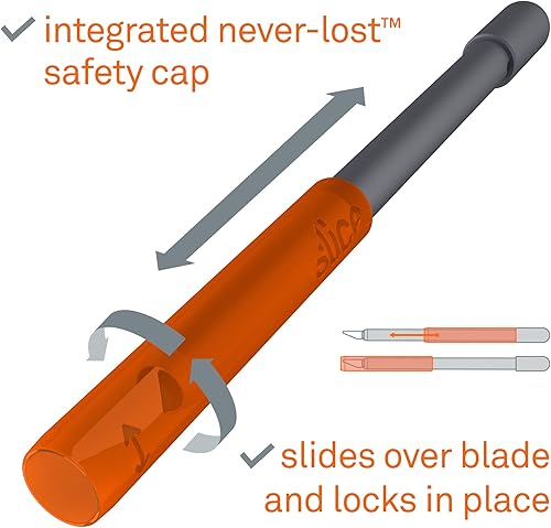 Miniatura 3 de Slice 10518 Cuchillo de manualidades, borde amigable con los dedos, opción más segura, nunca se oxida, dura 11 veces más que el metal, corte de