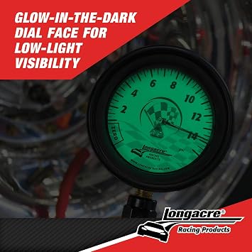 Longacre 52-52001 Magnum 3-1/2 GID Tire Gauge 0-60 by 1/2 lb