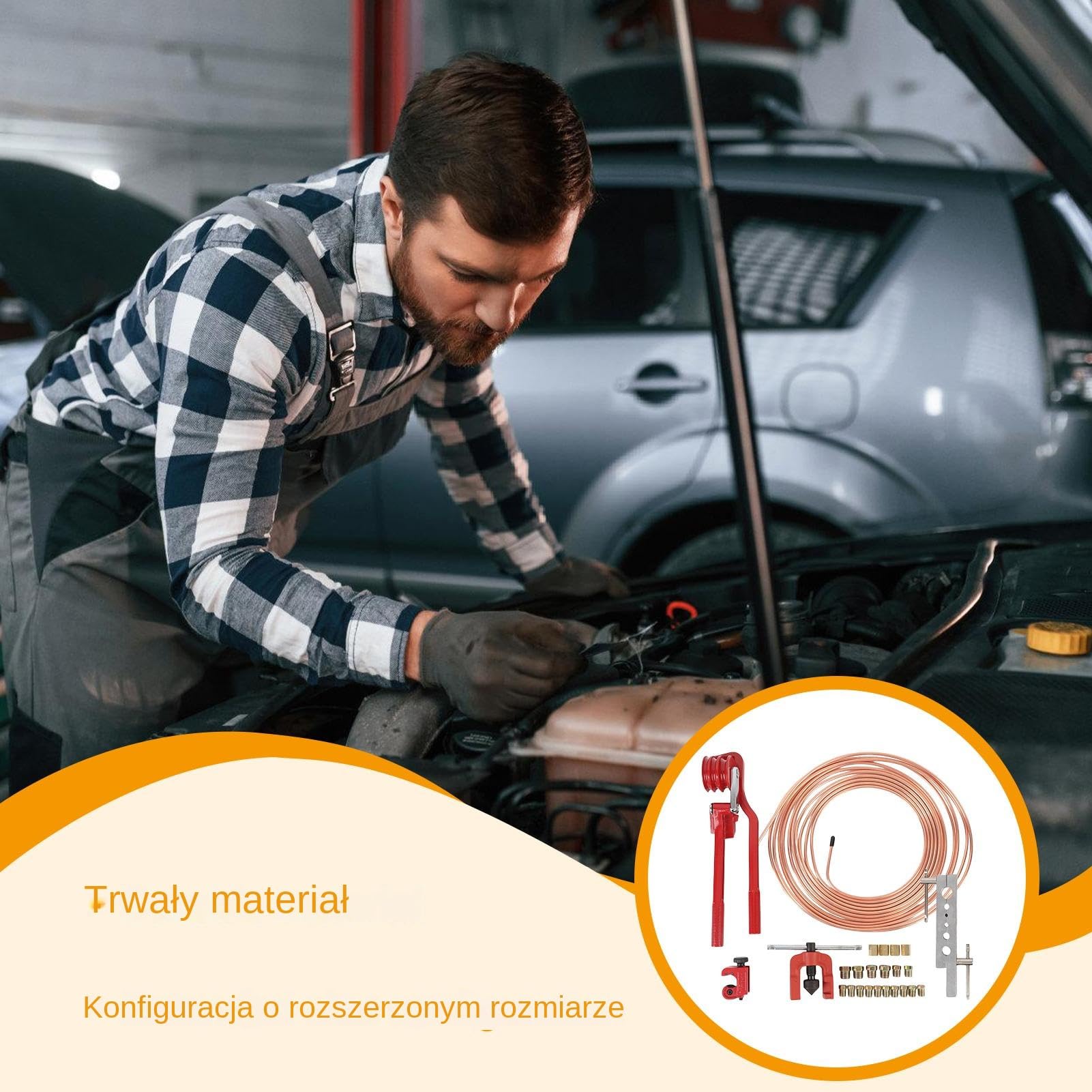 Kielichownica Wielofunkcyjne Rozszerzanie Gięcie I Cięcie 4,76 mm | Zestaw Do Gięcia I Cięcia Rur Naprawa Samochodowa, Układ Hamulcowy, HVAC, Chłodnictwo, Rurociągi