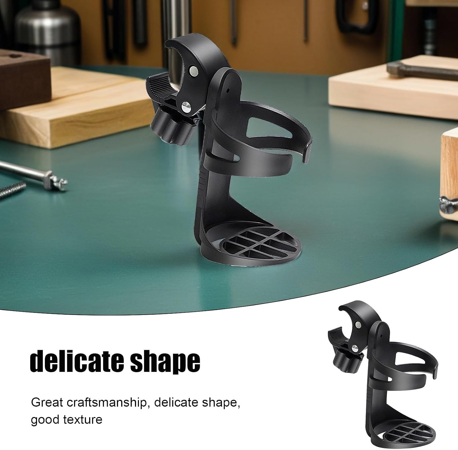 3pcs Walker Cup Holder: Wheelchair Cup Holder Adjustable Water Cupholder for Senior Walker Mobility Aid - Detachable Drink Cupholder for Rollator