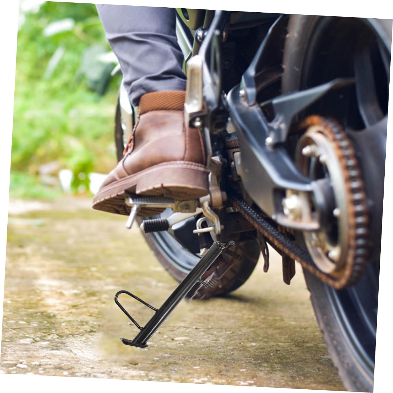 Motorcycle Kickstand Metal Side Support Stand for Electric Scooter