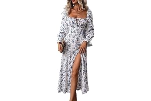 Enchanting Women's Floral Print Long Sleeve Maxi Dress: Feminine Elegance Redefined