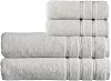 Christy Antalya Bath Sheets Set | 4 Piece | 100% Turkish Cotton | 600GSM | Soft Plush Luxury Towel Set | 2 Bath Sheets 2 Hand Towels | Quick Dry | Lunar Grey