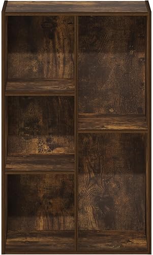 Miniatura 341 de Furinno - Estantería de cubos de 2 niveles serie Luder para libros y almacenamiento, color roble francés Roble francés,Pino