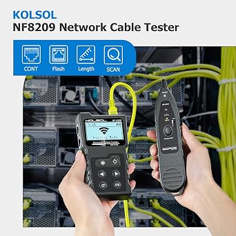 KOSOL Network Cable Tester, Ethernet Wire Tracer and PoE Tester