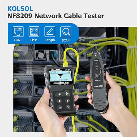 KOSOL Network Cable Tester, Ethernet Wire Tracer and PoE Tester