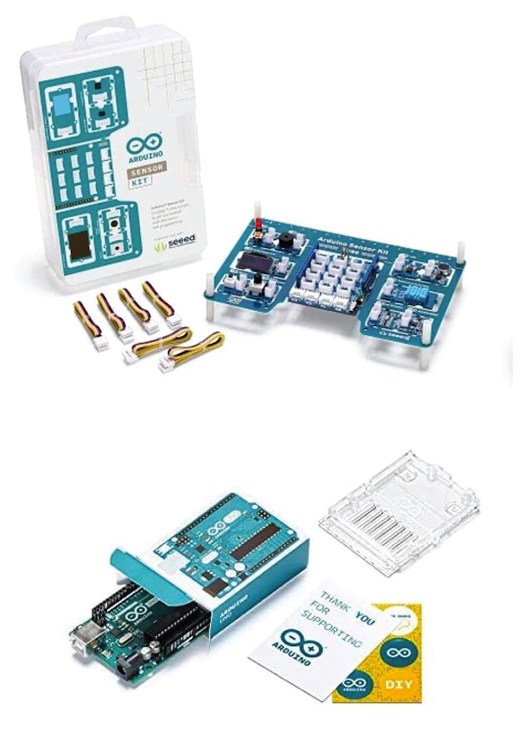 Besomi ElectronicsArduino Comprehensive Sensor Kit With Arduino Uno R3 - Modular, Easy-to-Use Components for Learning and Prototyping