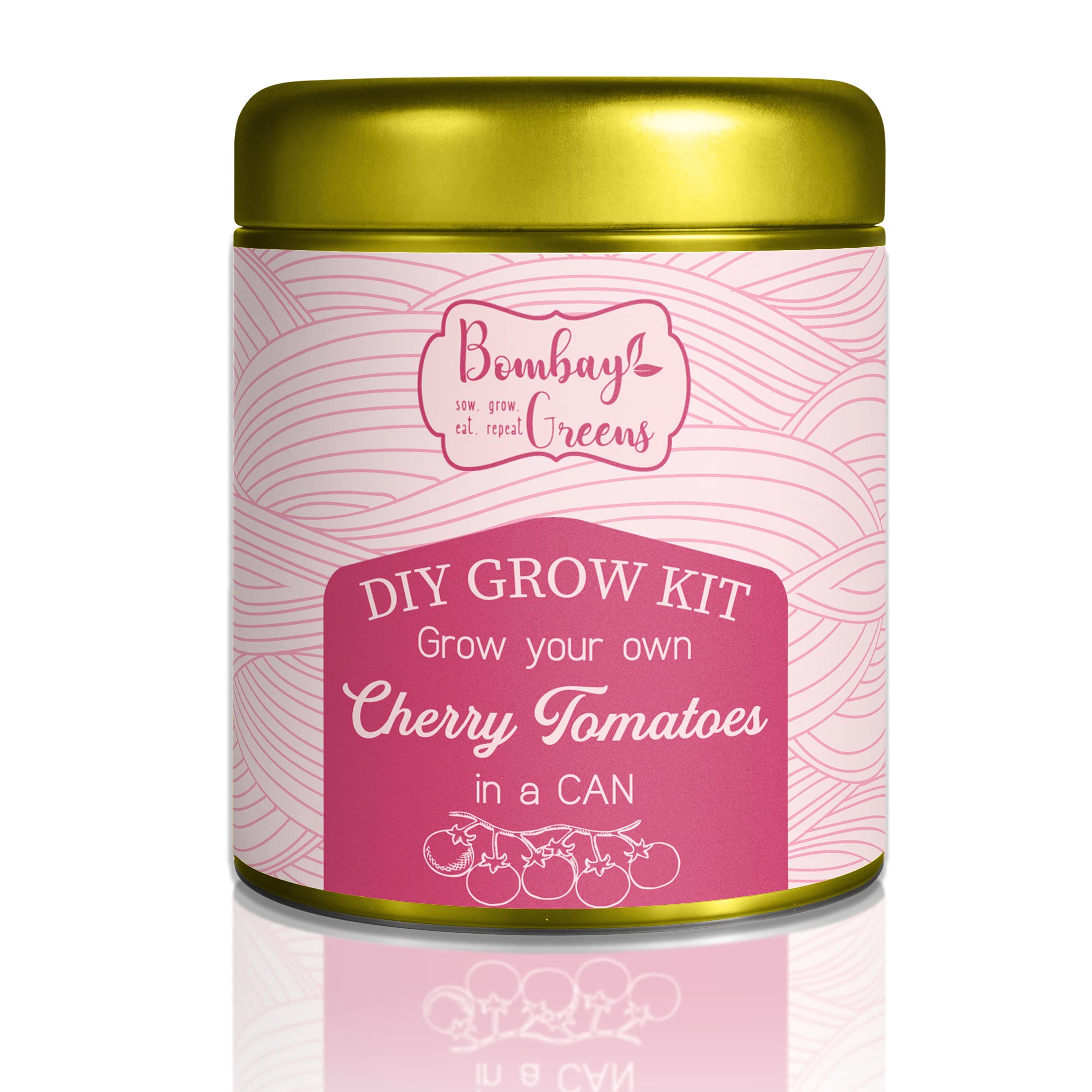 Bombay Greens Sow in a Coir Pot Starting Gardening Grow Kit - Red Cherry Tomato