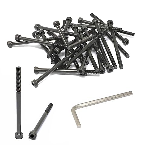 Miniatura 517 de iexcell 720 piezas de acero de aleación M4 x 6/8/10/12/16/20/25/30/35/40/45/50 de grado 12.9, tornillos de cabeza hexagonal, tornillos, arandelas
