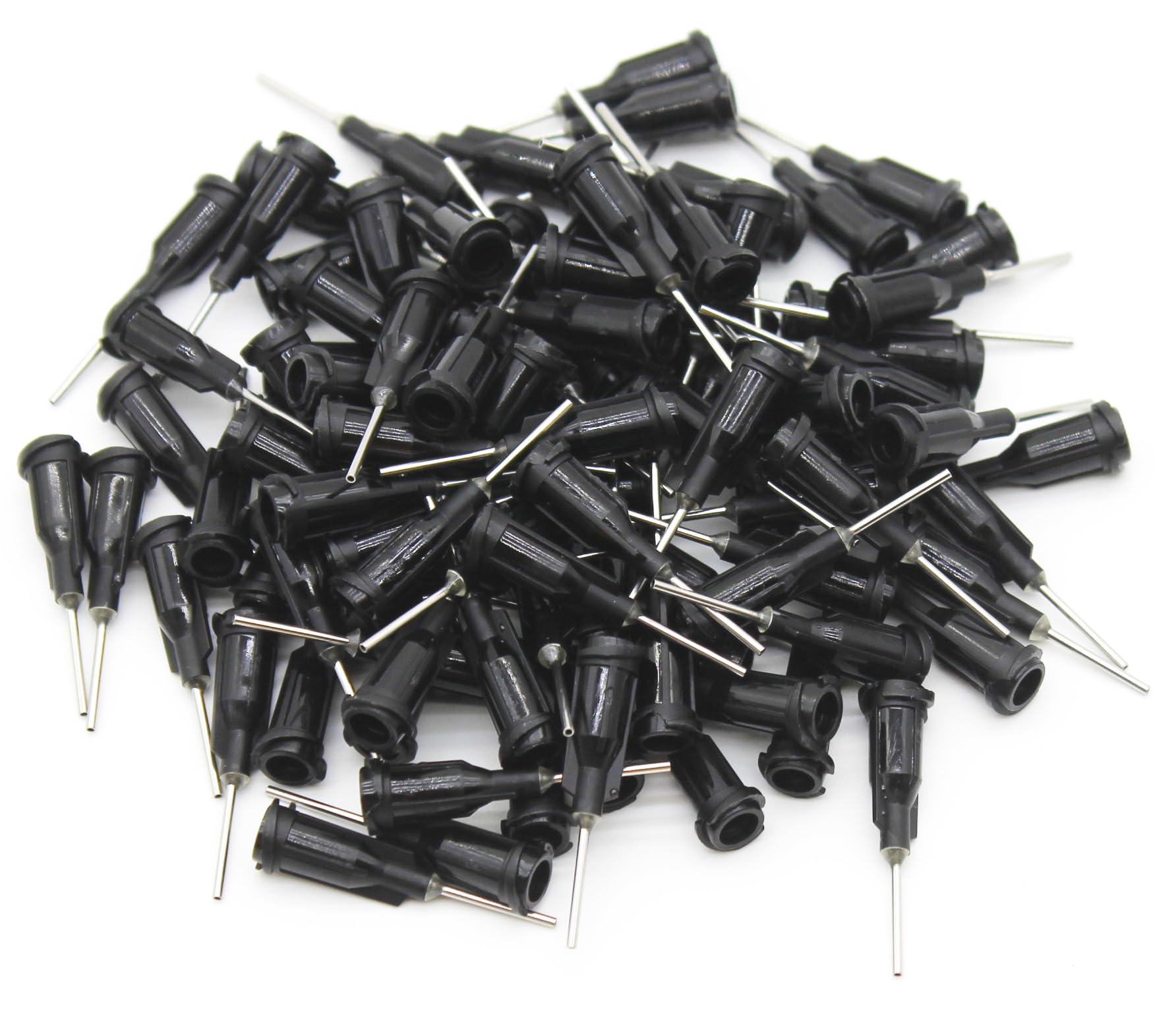 Industrial Dispensing Needles with Luer Lock 19 Ga x 1/2 Inch, Blunt Tip, Screw Interface,Pack of 100