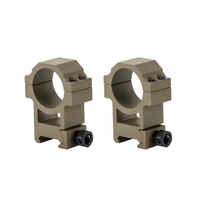 Buy Monstrum High Profile Picatinny Scope Rings with See Through Base