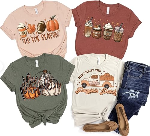 Miniatura 3 de Bella Canvas Fall tshirts, Fall shirts women, It's Fall Y'all Pumpkin Shirt, Women's Graphic Tee, Cute Fall Shirts, Thanksgiving Shirt, Pumpkin