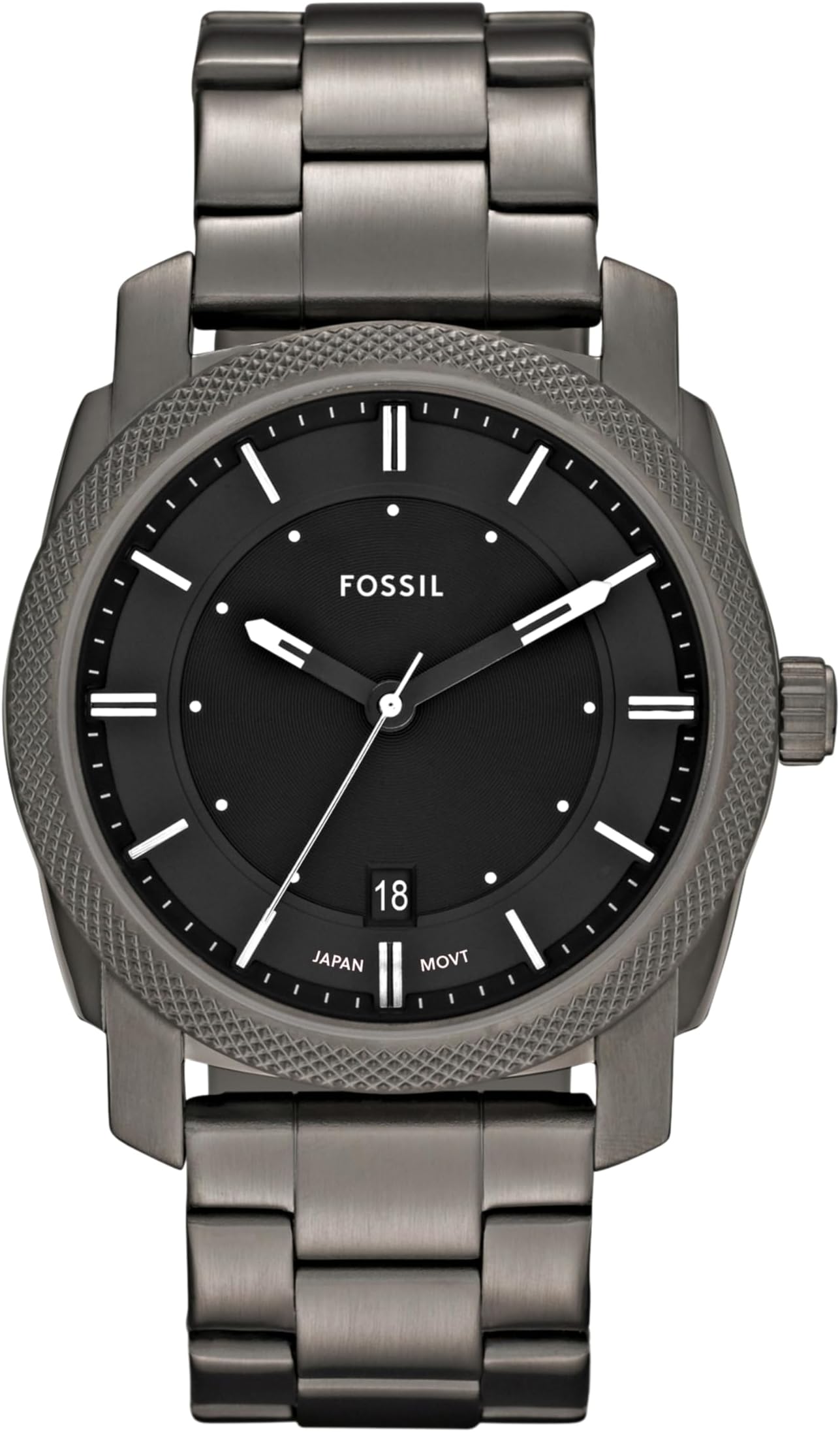 Machine Men's Watch with Stainless Steel or Leather Band, Chronograph or Analog Watch Display