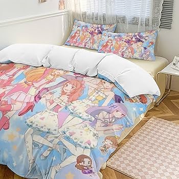 姫ちゃんのリボン　寝具セット Amazon.co.jp: アイカツ (4) 寝具 3ピース ンベッドスプレッド