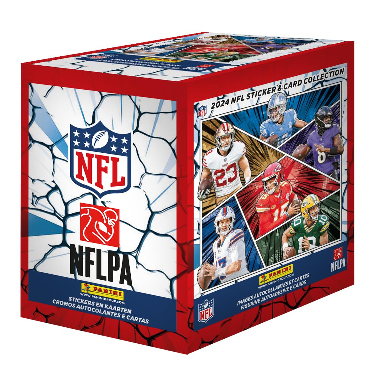 Panini 2024 NFL Sticker & Card Collection Display (50 Tütchen)